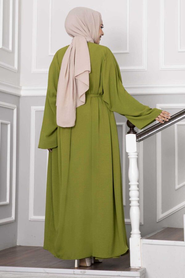 Leyli Hijab Abaya Set Pistachio Green - Image 2