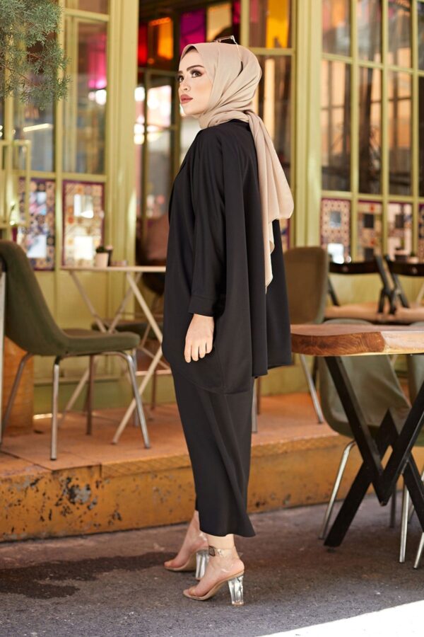 MDI Skirt and Tunic Two-Piece Combination Black - Image 2